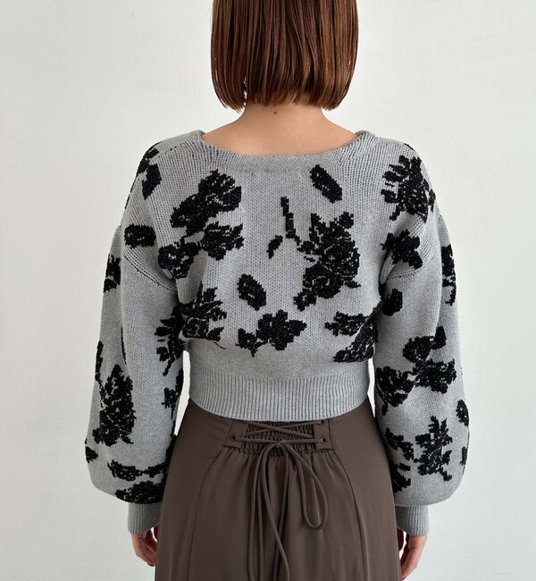 archives「ラメベロア花柄ＪＱニットＣＤアンサンブル」|カーディガン|
