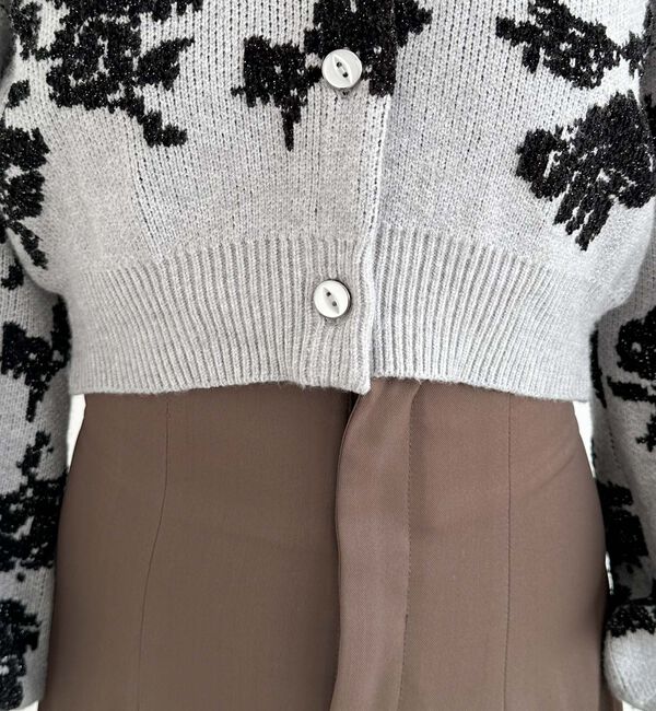 archives「ラメベロア花柄ＪＱニットＣＤアンサンブル」|カーディガン|