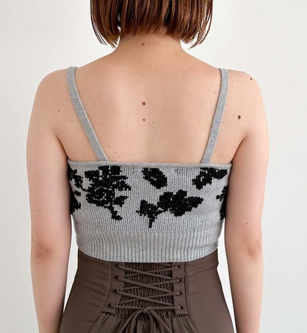 archives「ラメベロア花柄ＪＱニットＣＤアンサンブル」|カーディガン|