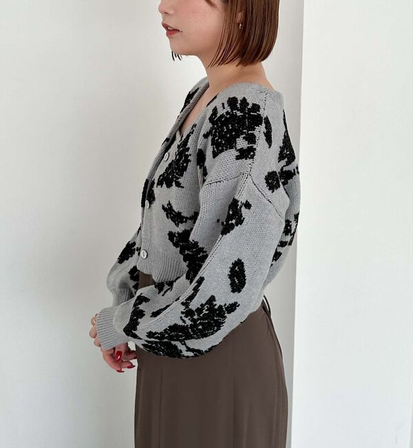 archives「ラメベロア花柄ＪＱニットＣＤアンサンブル」|カーディガン|