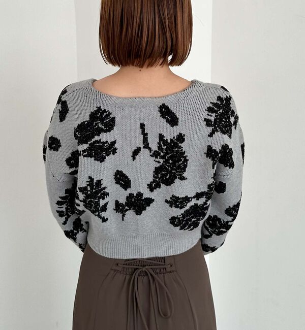 archives「ラメベロア花柄ＪＱニットＣＤアンサンブル」|カーディガン|