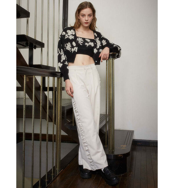 archives「ラメベロア花柄ＪＱニットＣＤアンサンブル」|カーディガン|