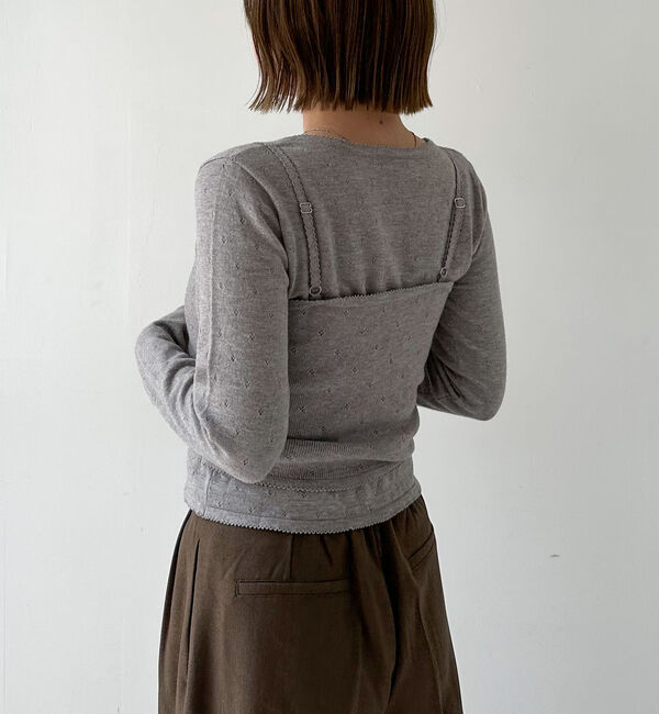 archives「ハリヌキニットアンサンブル」|カーディガン|