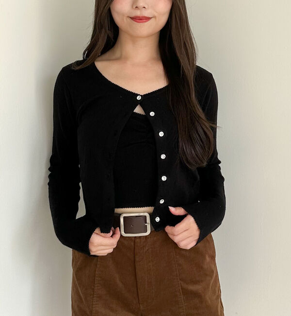 archives「ハリヌキニットアンサンブル」|カーディガン|