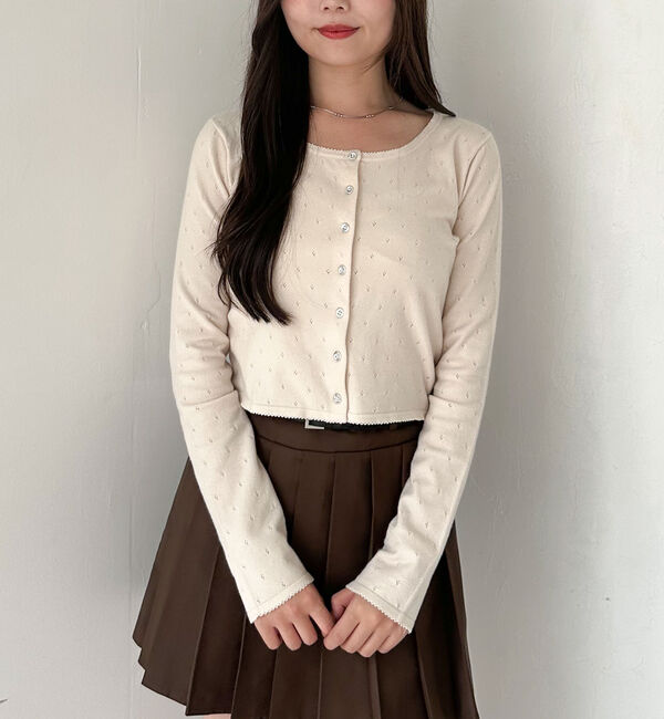 archives「ハリヌキニットアンサンブル」|カーディガン|