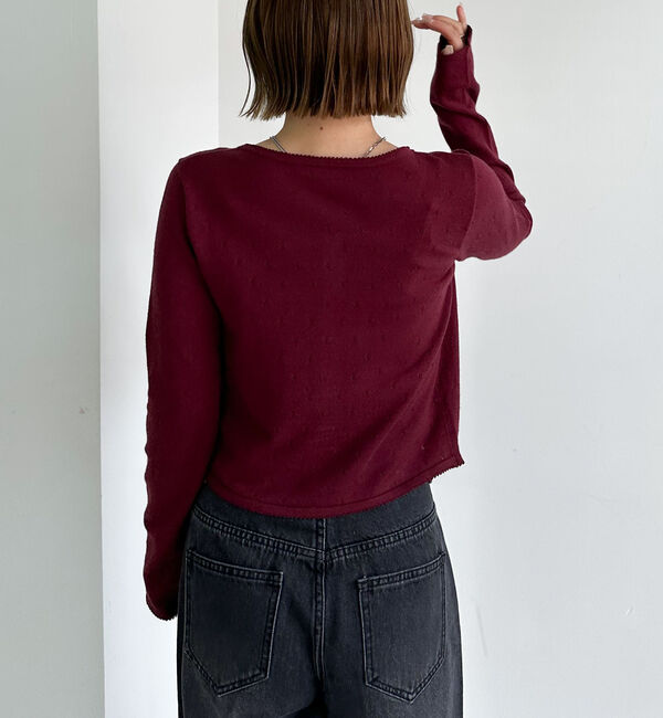 archives「ハリヌキニットアンサンブル」|カーディガン|