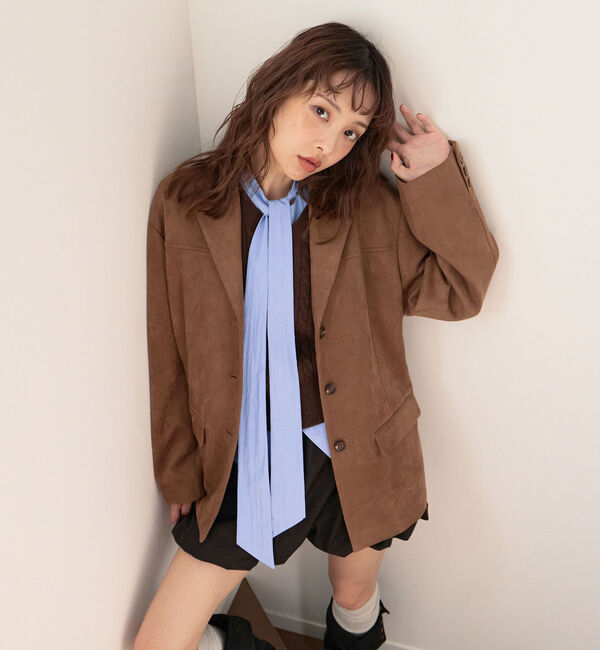 archives「【ＳＥＴＵＰ対応】スウェードテーラードジャケット」|テーラードジャケット|