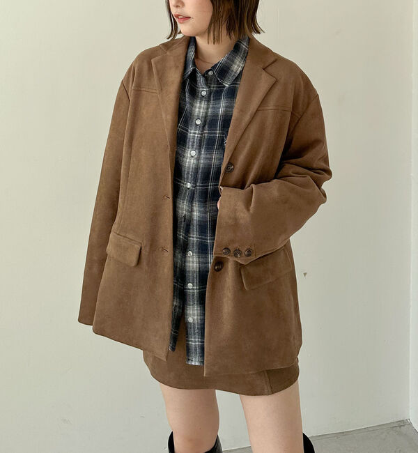 archives「【ＳＥＴＵＰ対応】スウェードテーラードジャケット」|テーラードジャケット|