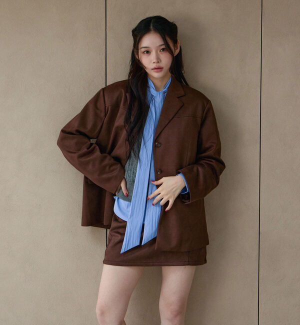 archives「【ＳＥＴＵＰ対応】スウェードテーラードジャケット」|テーラードジャケット|