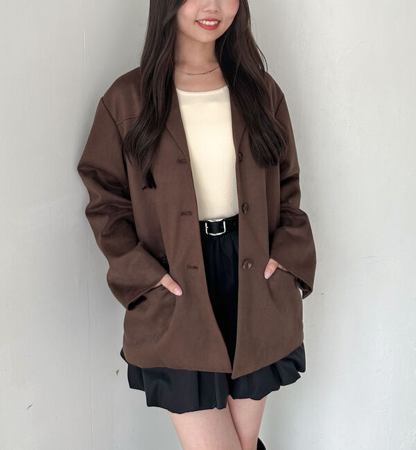 archives「【ＳＥＴＵＰ対応】スウェードテーラードジャケット」|テーラードジャケット|