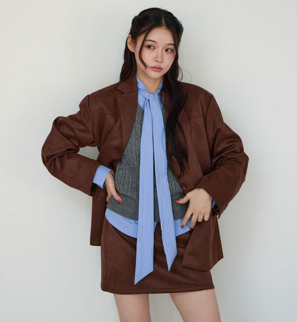 archives「【ＳＥＴＵＰ対応】スウェードテーラードジャケット」|テーラードジャケット|