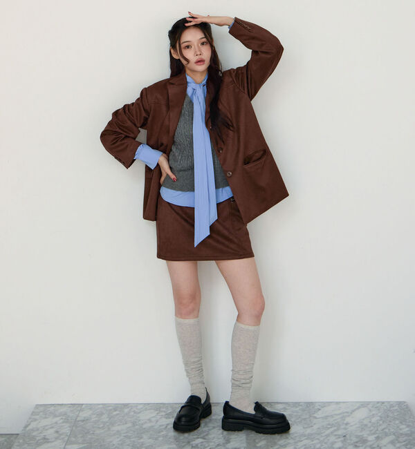 archives「【ＳＥＴＵＰ対応】スウェードテーラードジャケット」|テーラードジャケット|