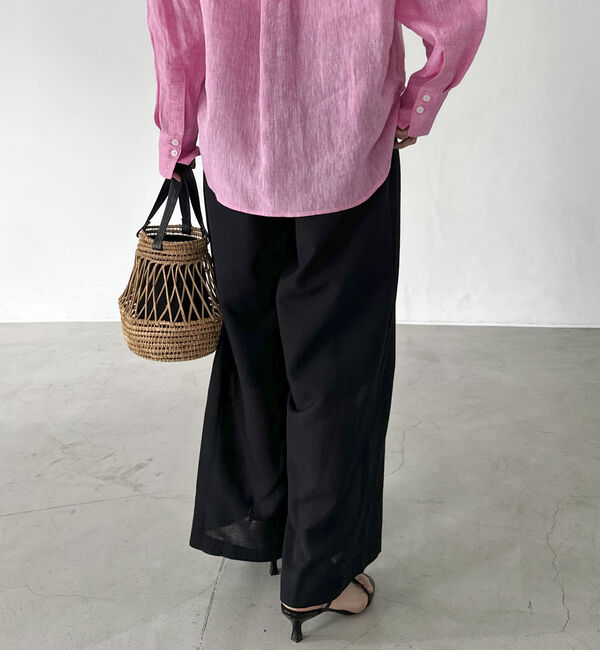 Doux archives「リネンライクシアーパンツ」|チノ|