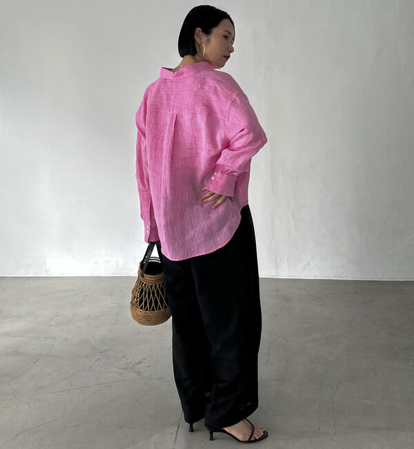 Doux archives「リネンライクシアーパンツ」|チノ|