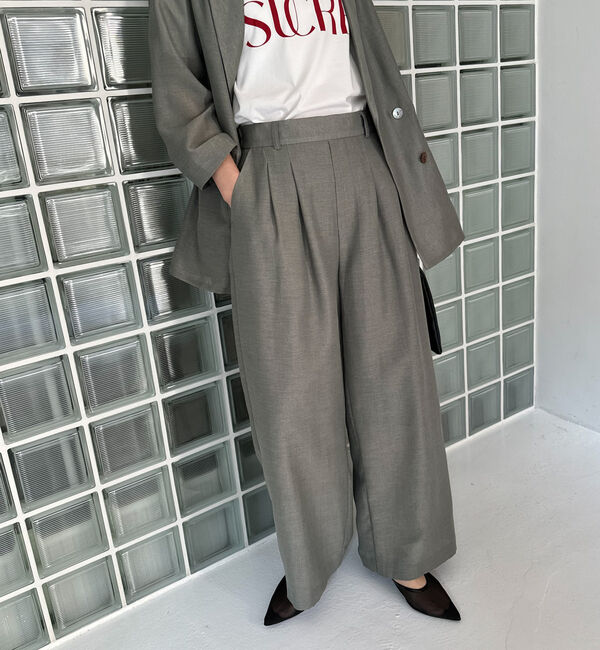 Doux archives「リネンライクシアーパンツ」|チノ|OLIVE