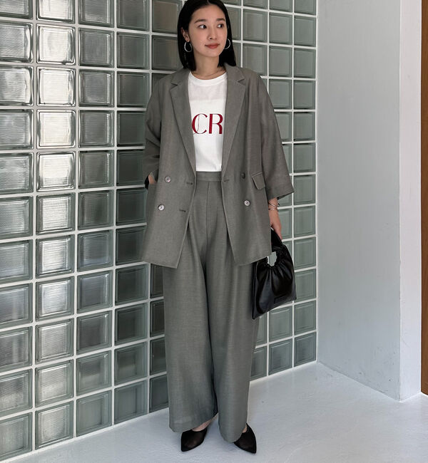 Doux archives「リネンライクシアーパンツ」|チノ|