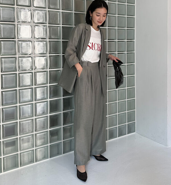 Doux archives「リネンライクシアーパンツ」|チノ|