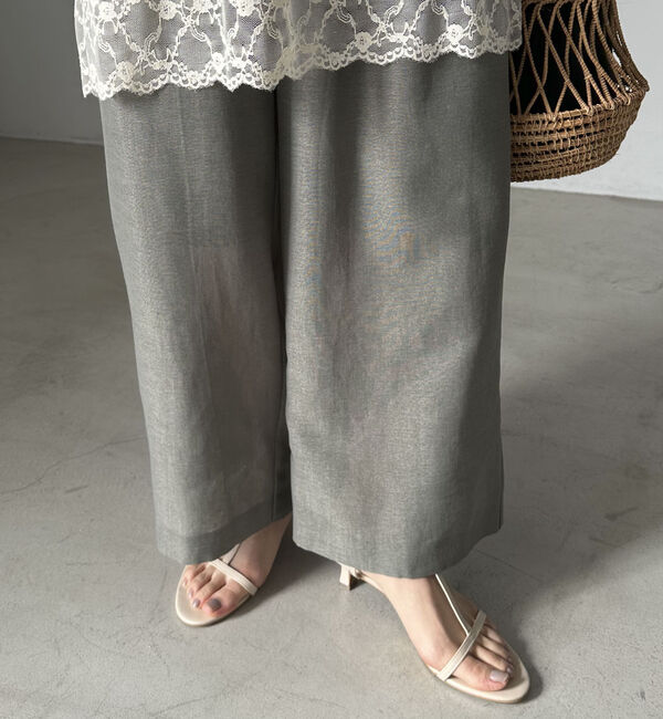Doux archives「リネンライクシアーパンツ」|チノ|