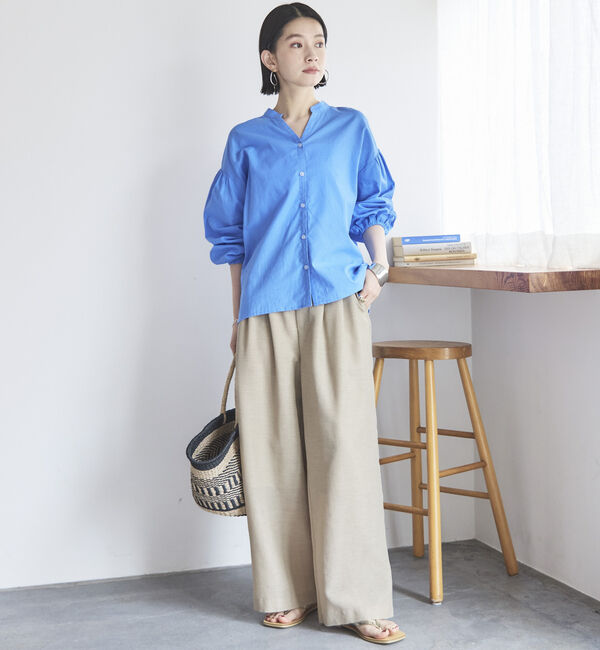 Doux archives「リネンライクシアーパンツ」|チノ|