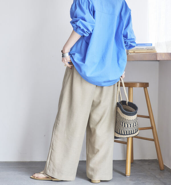 Doux archives「リネンライクシアーパンツ」|チノ|