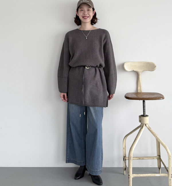 Doux archives「２Ｗａｙベルト付きチュニックワンピース」|ワンピース|