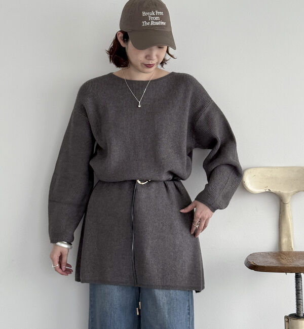 Doux archives「２Ｗａｙベルト付きチュニックワンピース」|ワンピース|