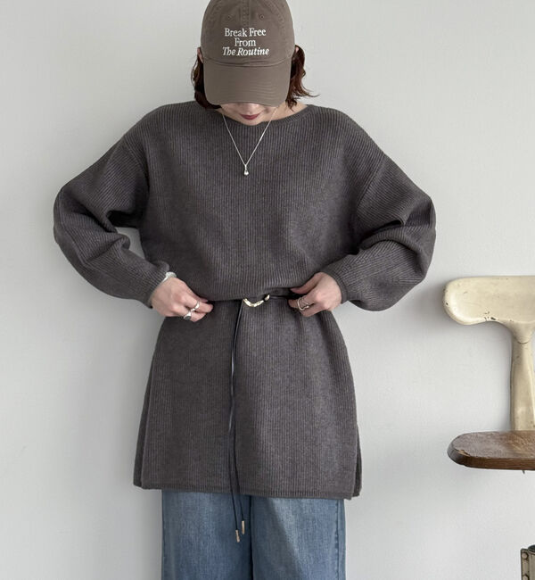 Doux archives「２Ｗａｙベルト付きチュニックワンピース」|ワンピース|