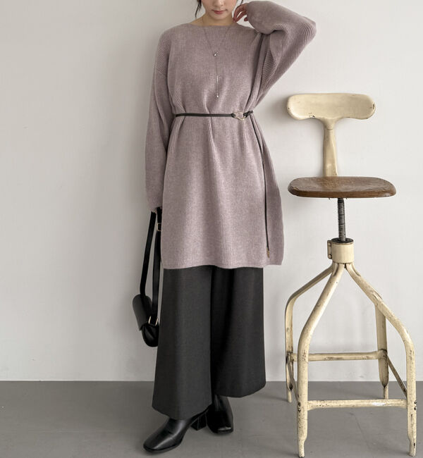 Doux archives「２Ｗａｙベルト付きチュニックワンピース」|ワンピース|