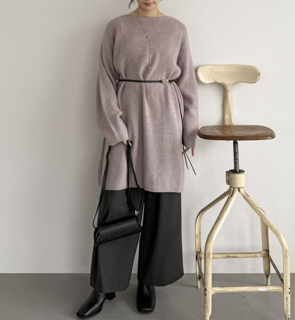 Doux archives「２Ｗａｙベルト付きチュニックワンピース」|ワンピース|