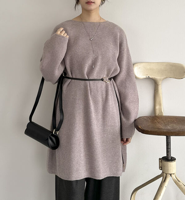 Doux archives「２Ｗａｙベルト付きチュニックワンピース」|ワンピース|