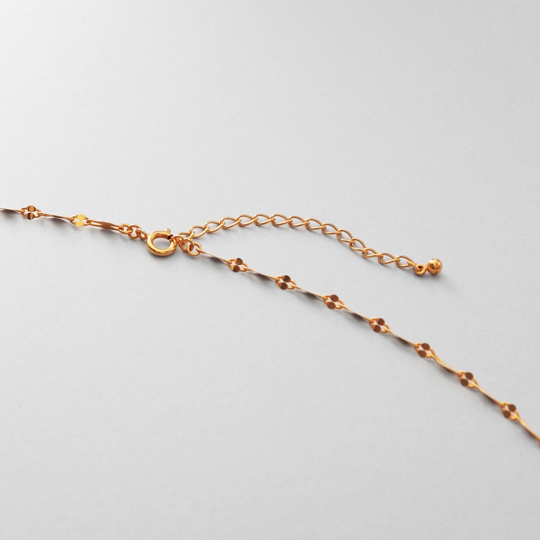 COCOSHNIK ONKITSCH「シルバー デザインチェーン デュアルペタルネックレス（60cm）GP」|ネックレス|