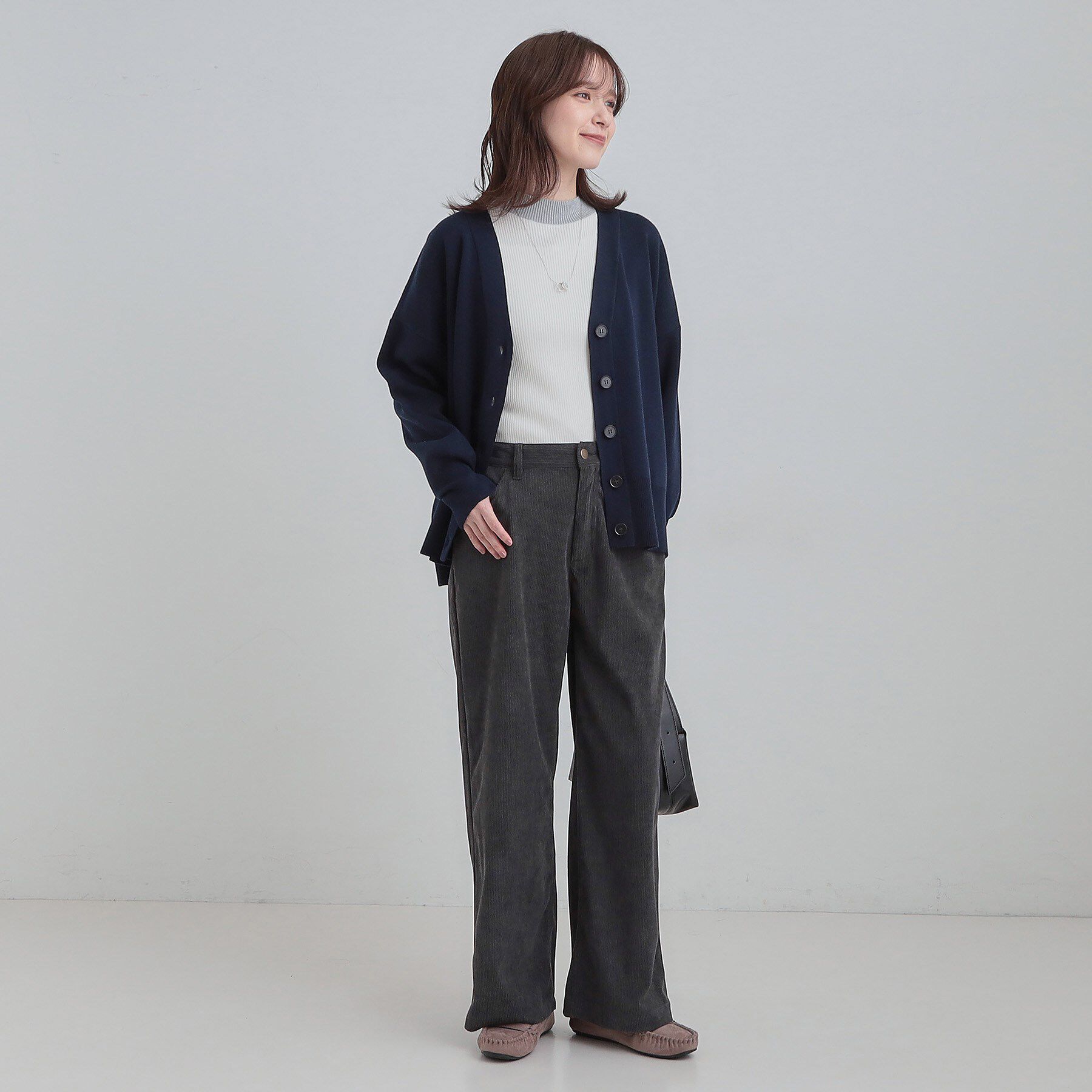 SHOO･LA･RUE「【洗濯機可/S-LL】コーデュロイ ワイドストレートパンツ」|その他|