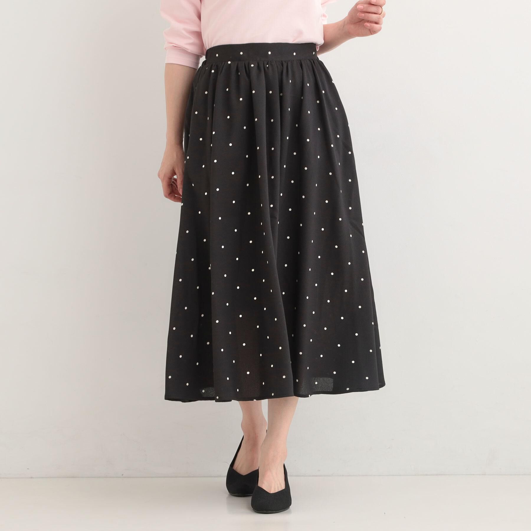 SHOO･LA･RUE「【着丈選べる】アソート柄フレアスカート」|スカート|