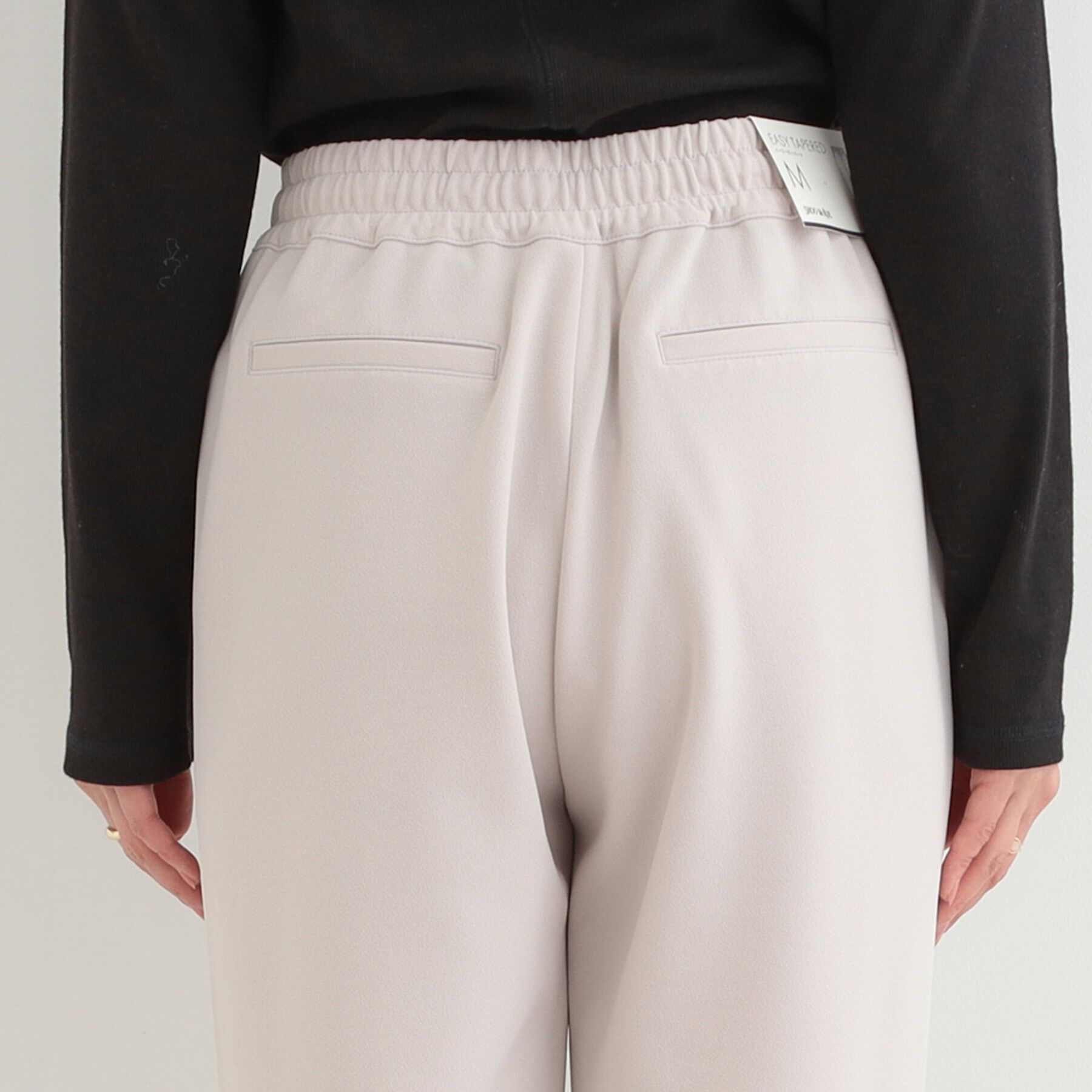 SHOO･LA･RUE「【SS-LL/洗濯後しわになりにくい】スマートに見えるイージーテーパードパンツ」|その他|