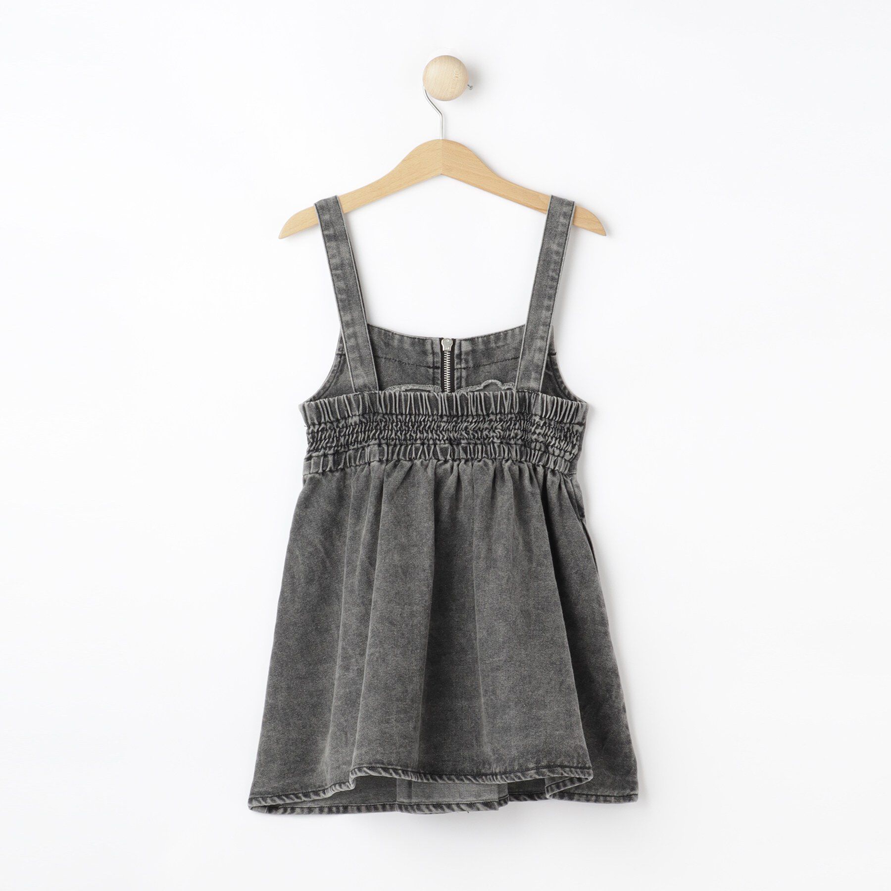 SHOO･LA･RUE「【100-150cm】デニムジップジャンスカ」|ワンピース|