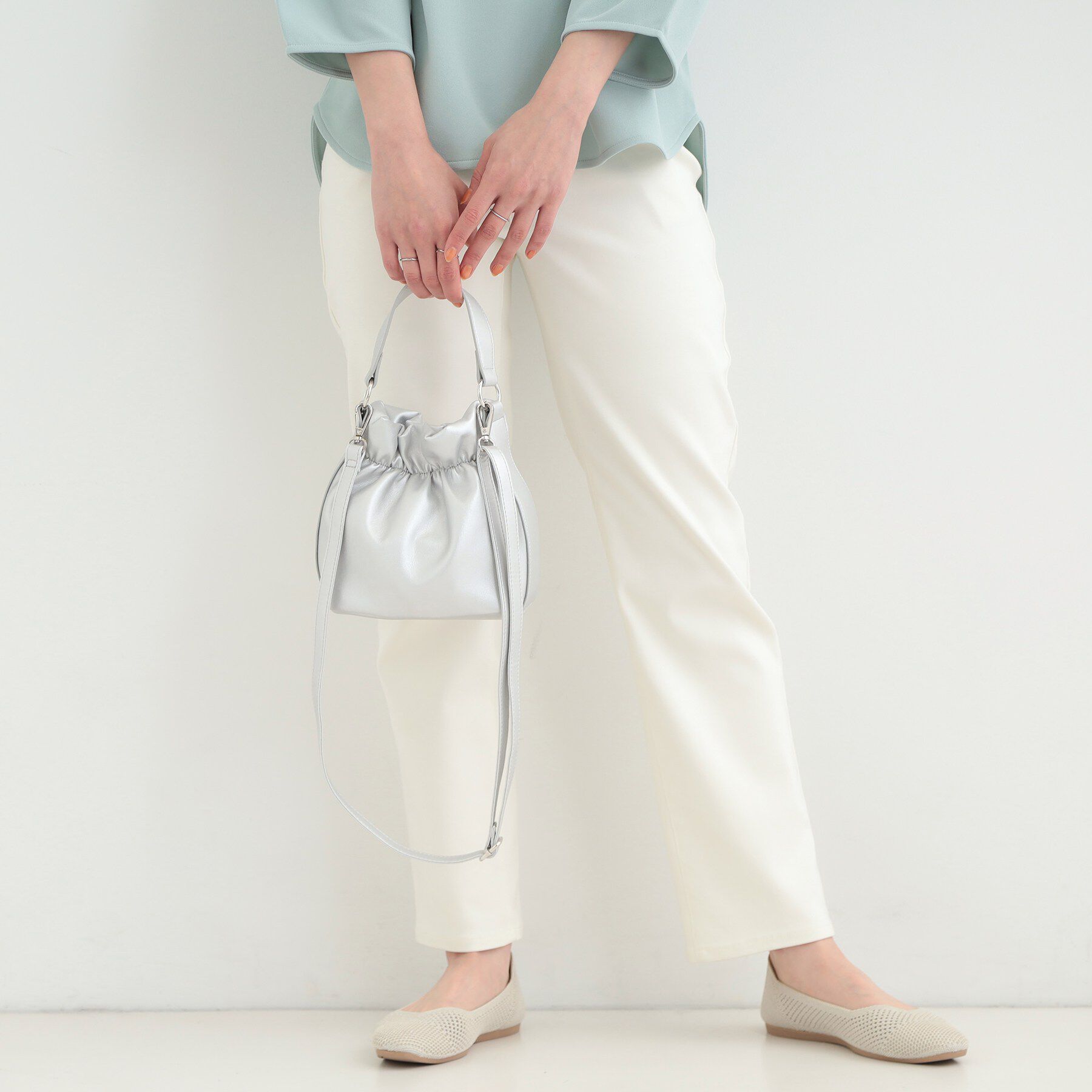 SHOO･LA･RUE「口元ギャザーミニショルダーバッグ」|ショルダー・メッセンジャー|