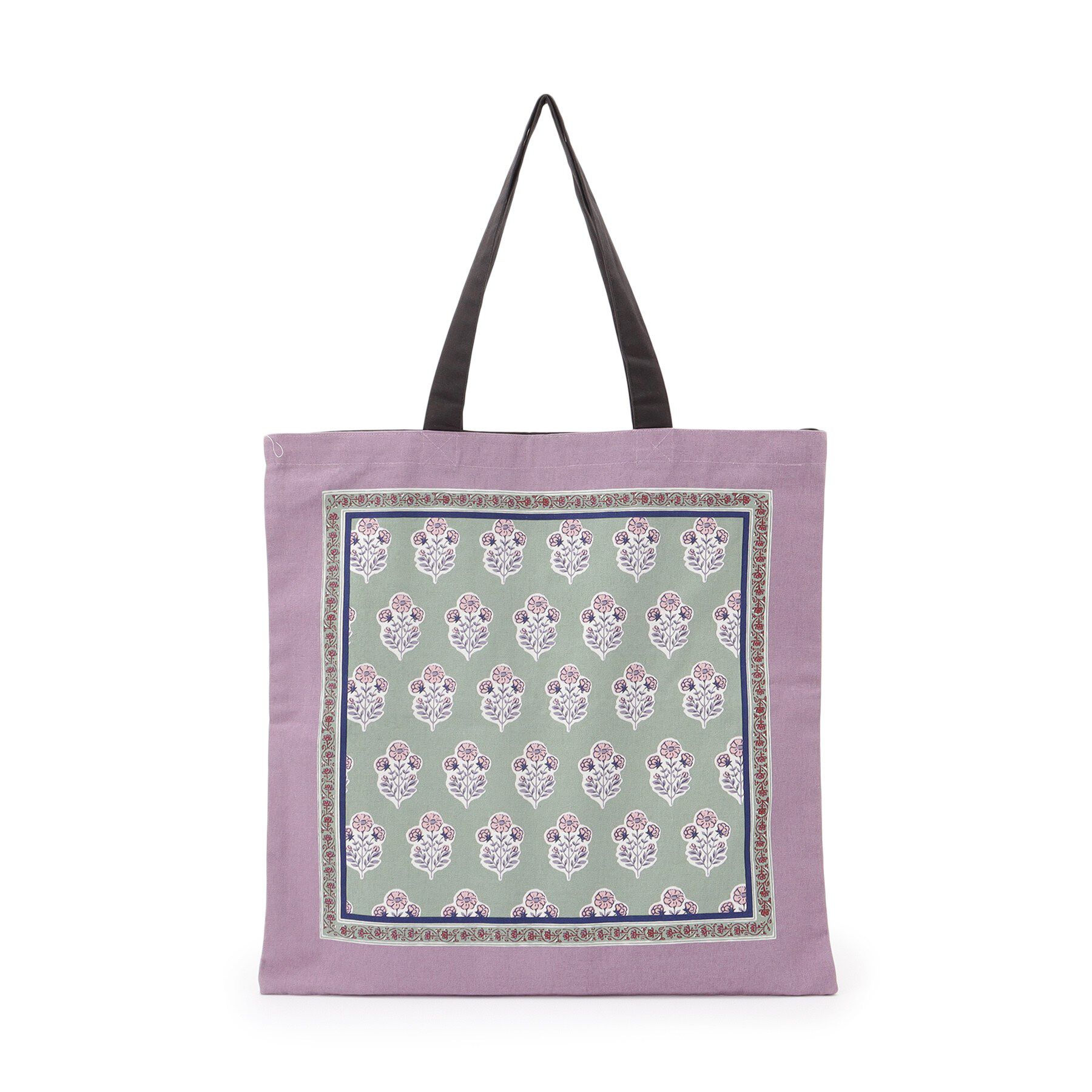 SHOO･LA･RUE「【インド製】スクエアファスナートートバッグ」|トートバッグ|