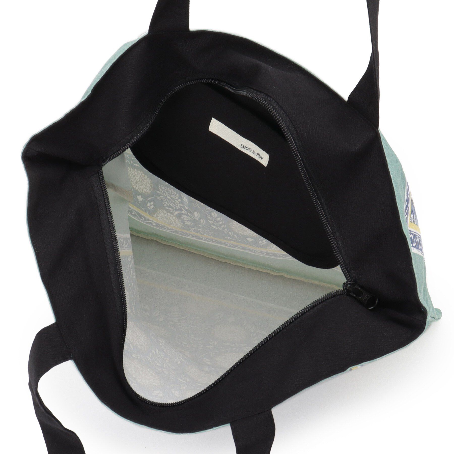 SHOO･LA･RUE「【インド製】スクエアファスナートートバッグ」|トートバッグ|