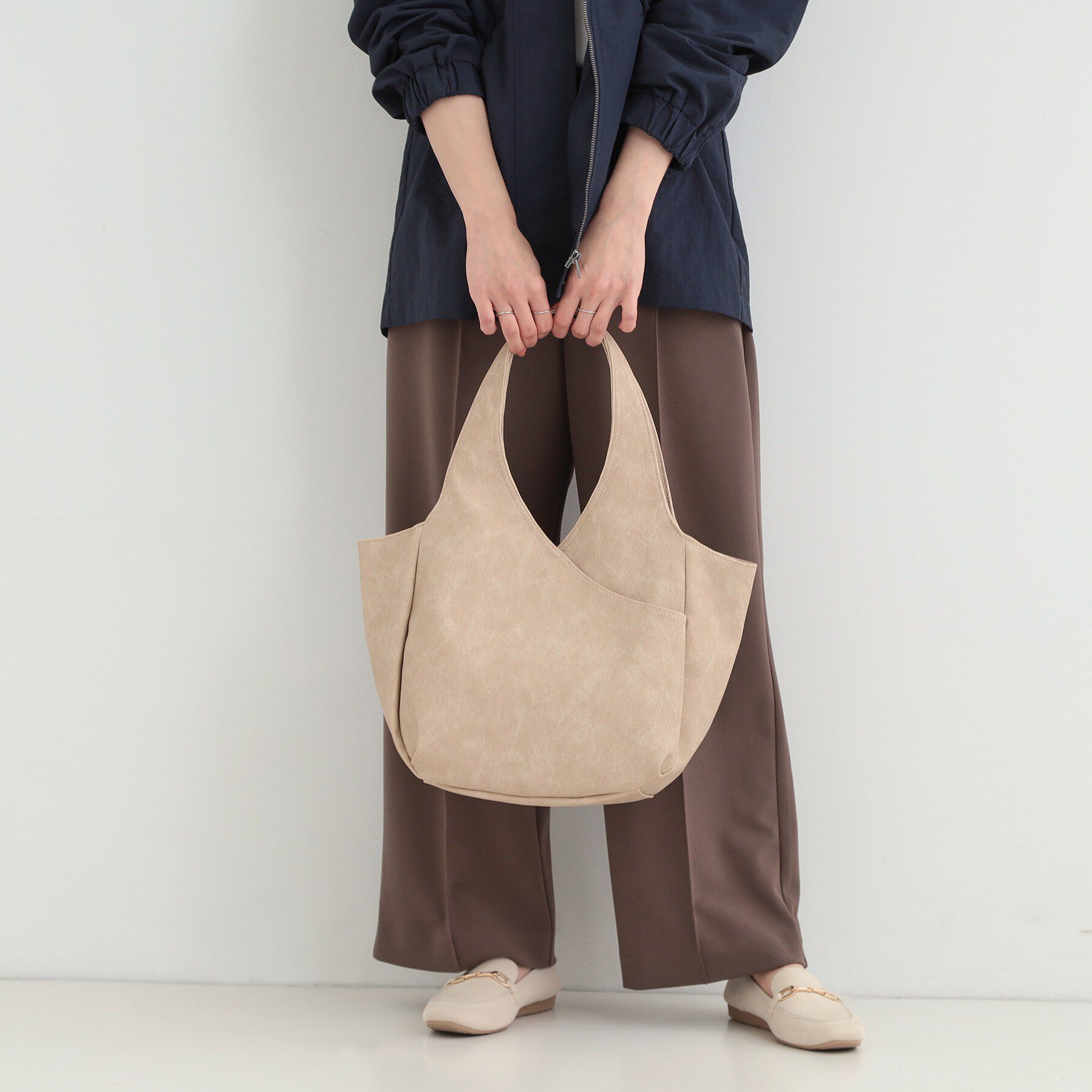 SHOO･LA･RUE「前後ポケットバルーントートバッグ」|トートバッグ|