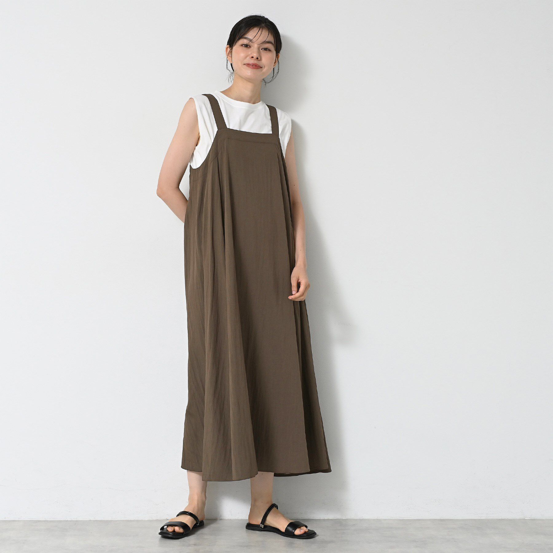 Dessin「【洗える】ナイロンジャンパースカート」|ワンピース|