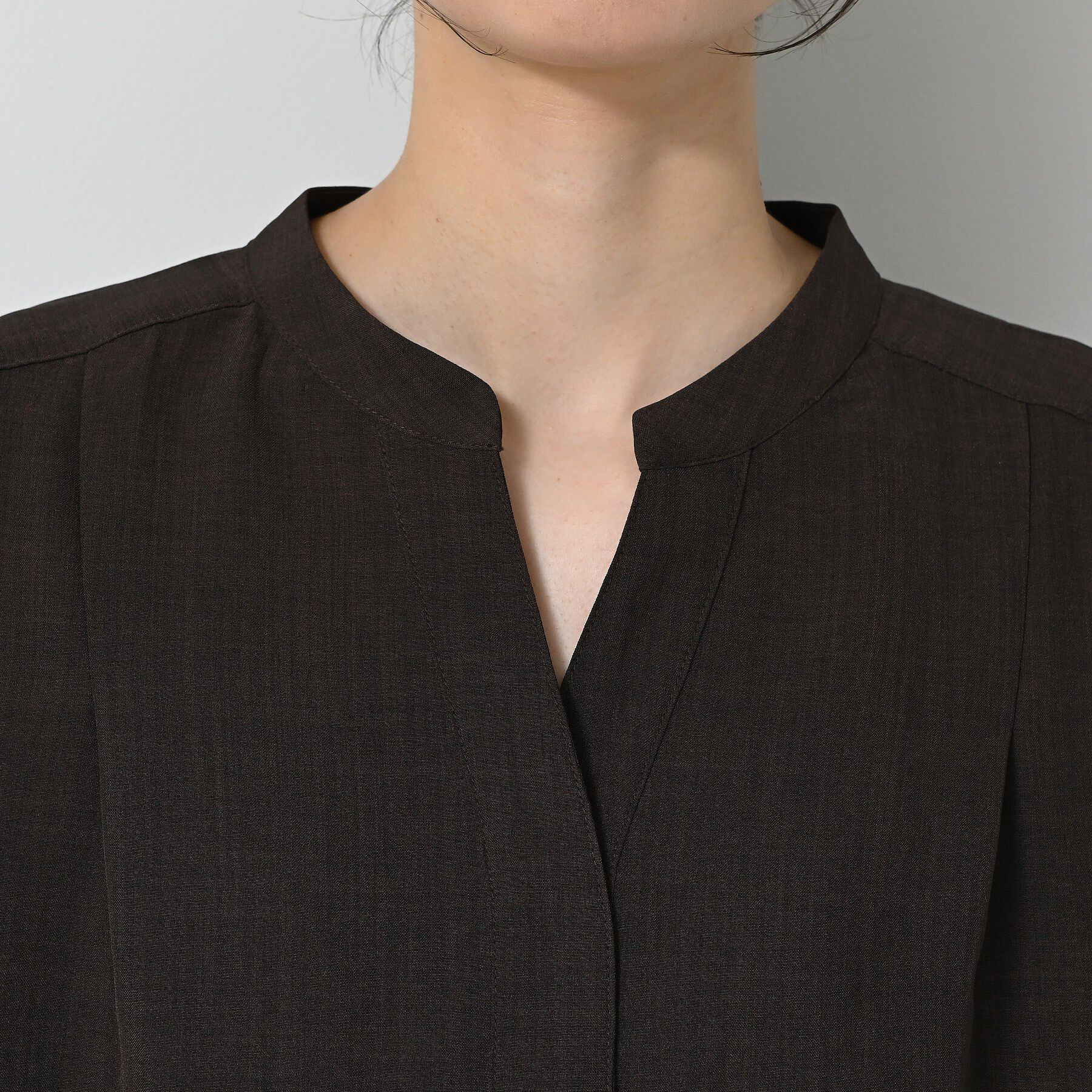 Dessin「【2点セット/ウエストゴム/洗える】スキッパ―シャツ＆ストレートパンツセット」|スーツ|