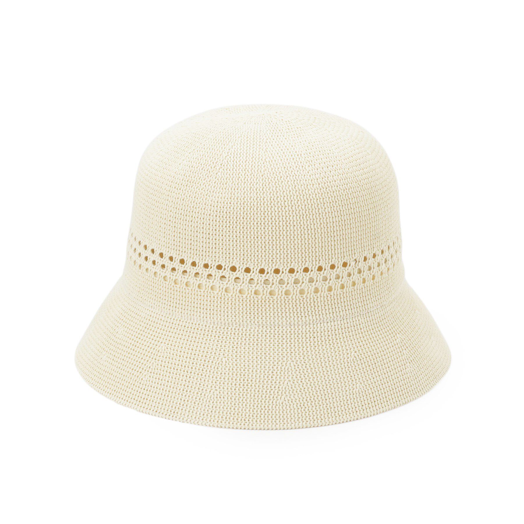 ITS&rsquo;DEMO「【サイズ調整可】ナチュラルペーパーライクハット」|ハット|アイボリー(004)