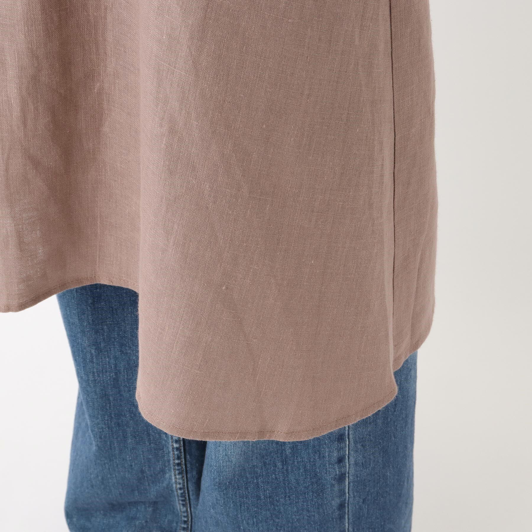 212 KITCHEN STORE「リネンバイカラースルーエプロン アズキ ＜LINEN&BASIC リネンアンドベーシック＞」|食器・キッチングッズ|