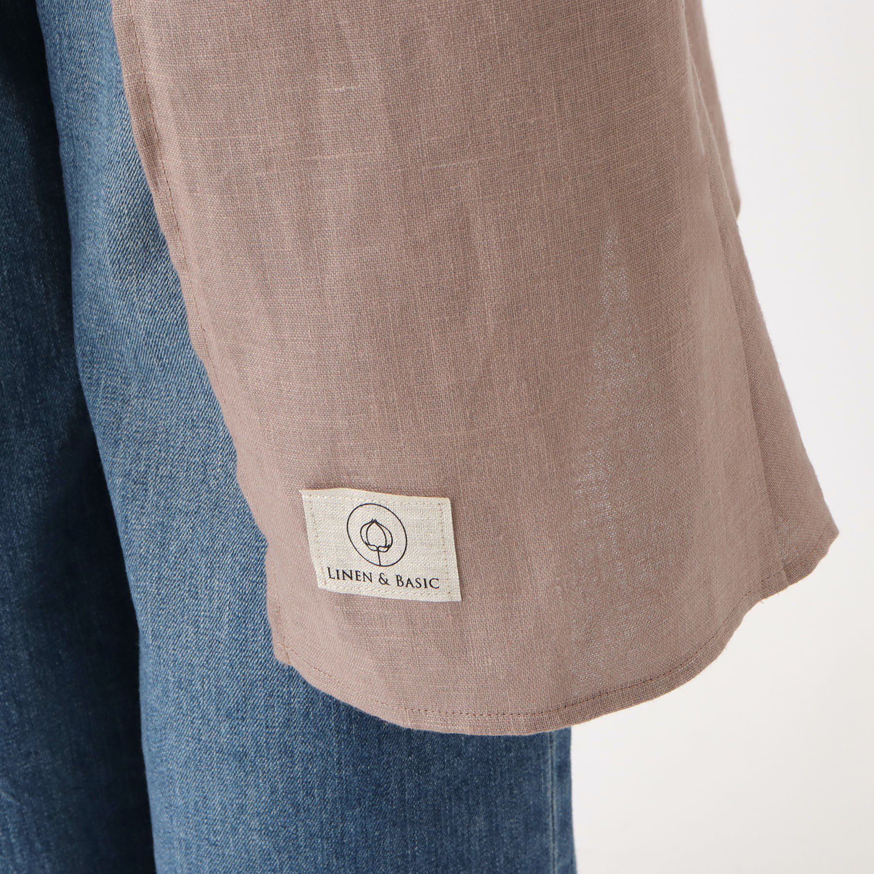 212 KITCHEN STORE「リネンバイカラースルーエプロン アズキ ＜LINEN&BASIC リネンアンドベーシック＞」|食器・キッチングッズ|