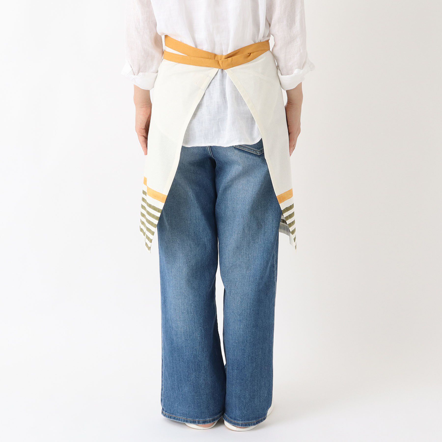 212 KITCHEN STORE「ブロックプリント カフェエプロン MU ＜212Kオリジナル＞」|食器・キッチングッズ|