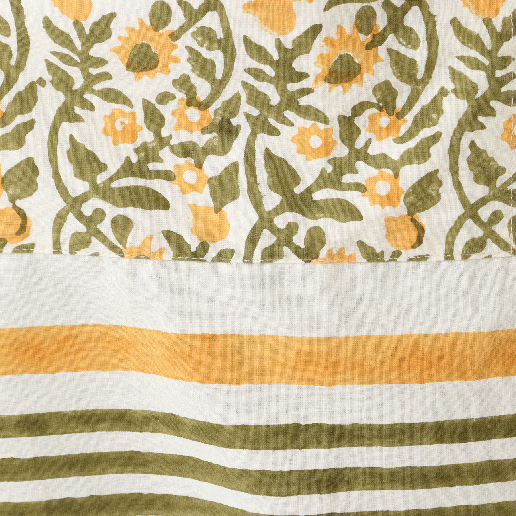 212 KITCHEN STORE「ブロックプリント カフェエプロン MU ＜212Kオリジナル＞」|食器・キッチングッズ|