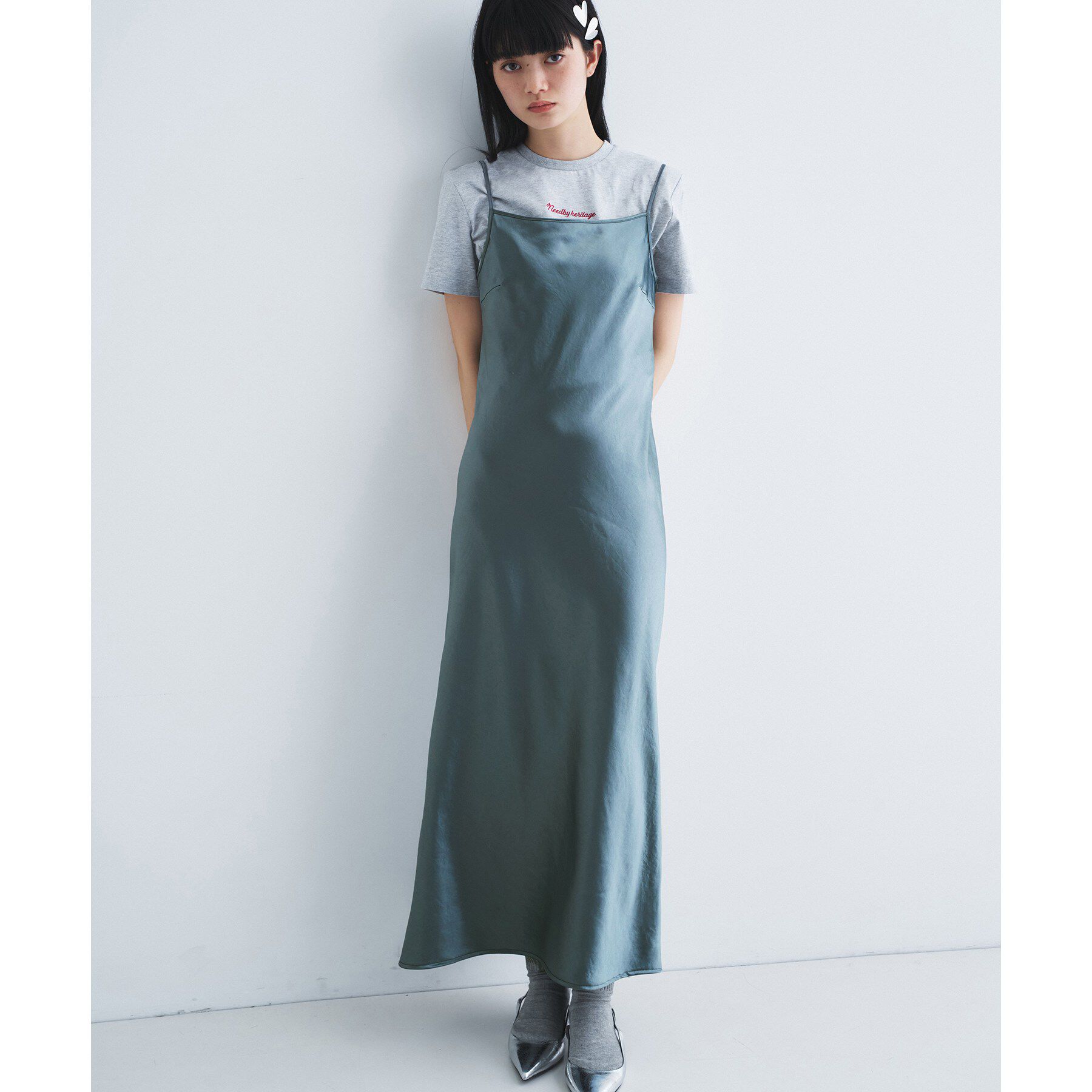CODE A「satin cami dress」|ワンピース|