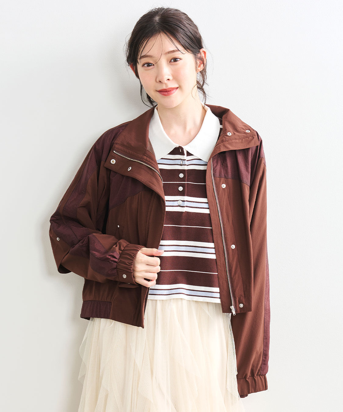 COCO DEAL「ライン切替ブルゾン」|ブルゾン・スタジャン|