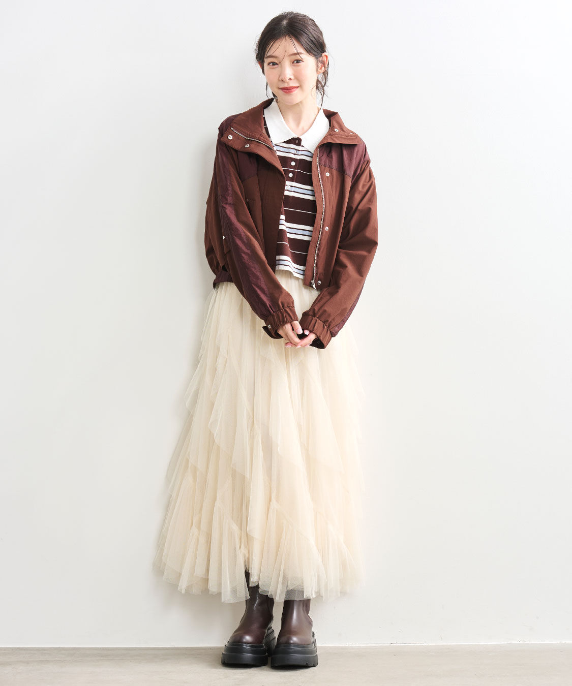 COCO DEAL「ライン切替ブルゾン」|ブルゾン・スタジャン|