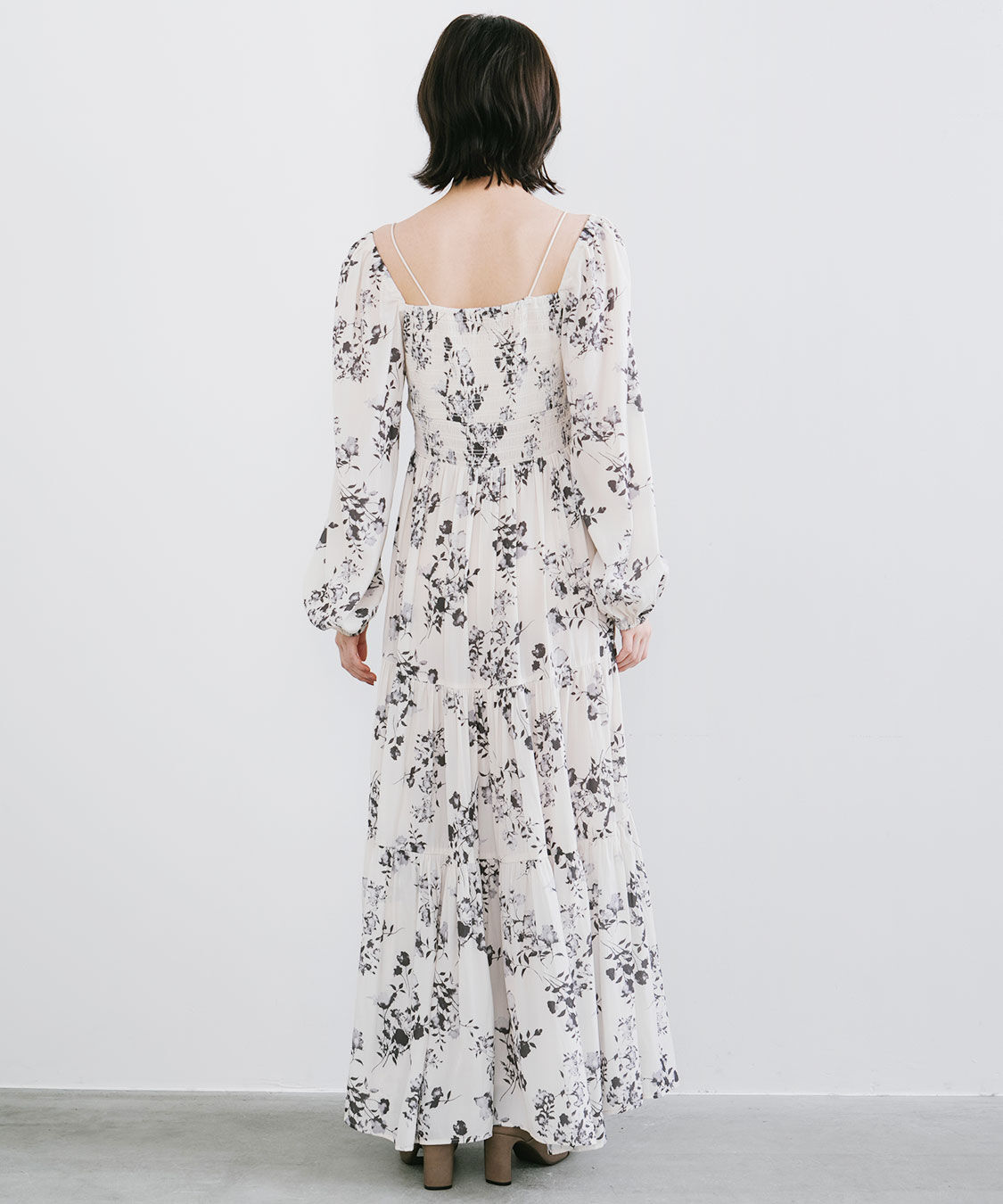 シャーリングティアードフラワーワンピース（COCO DEAL）｜ルミネの